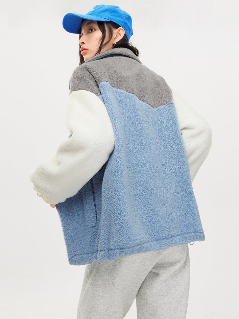 Vue arrière de la veste flanelle ample