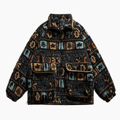 Veste chaude avec col montant et fermeture éclair