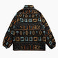 Veste homme à motifs ethniques, imitation peau de mouton