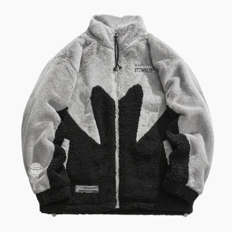 Détail de la matière Pilou Pilou sur la veste