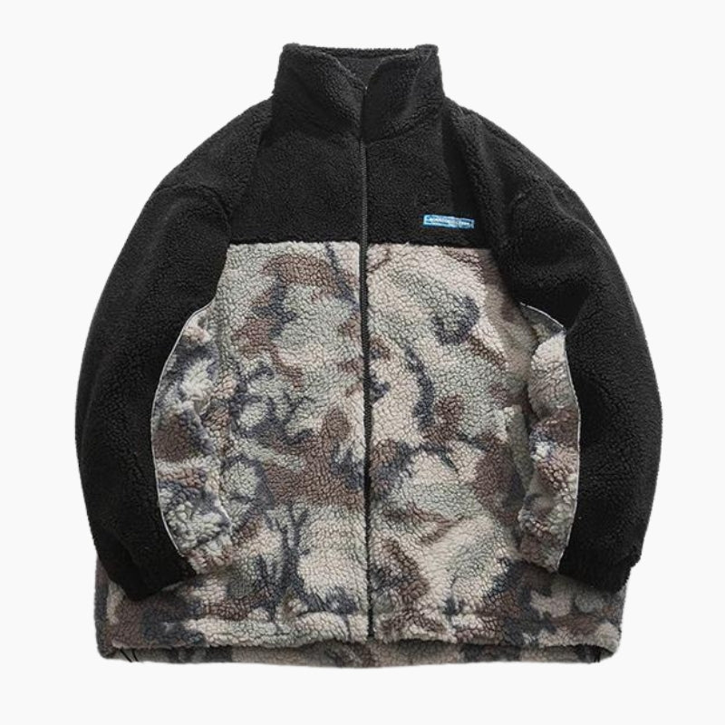 Veste avec col montant et poches latérales