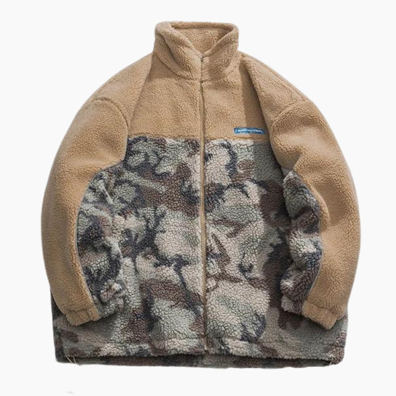 Vue de dos d'une veste crème en Pilou Pilou