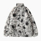 Veste peau lainée homme avec col montant et poches