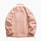 Veste rose pâle pour homme avec col montant