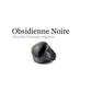 Pendentif Bouddha en obsidienne, vue arrière