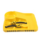 Assiette jaune en plastique durable pour enfants